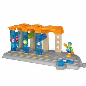 Игровой набор из серии Smart Tech - Ж/д мойка, с фигуркой, звук (Brio, 33874)